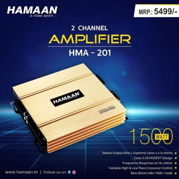 Hamaan 2 Channel Amplifier For Car